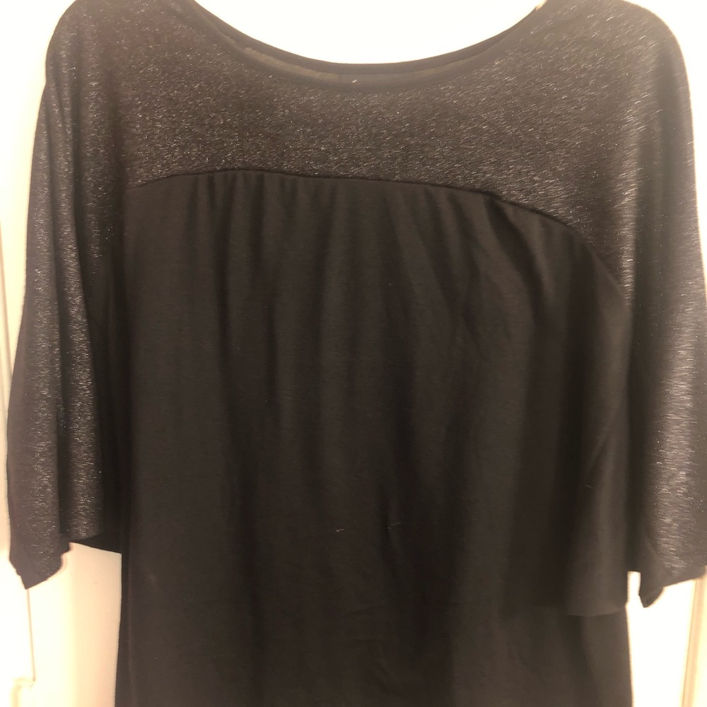 Slightly worn Black Shimmer Top!